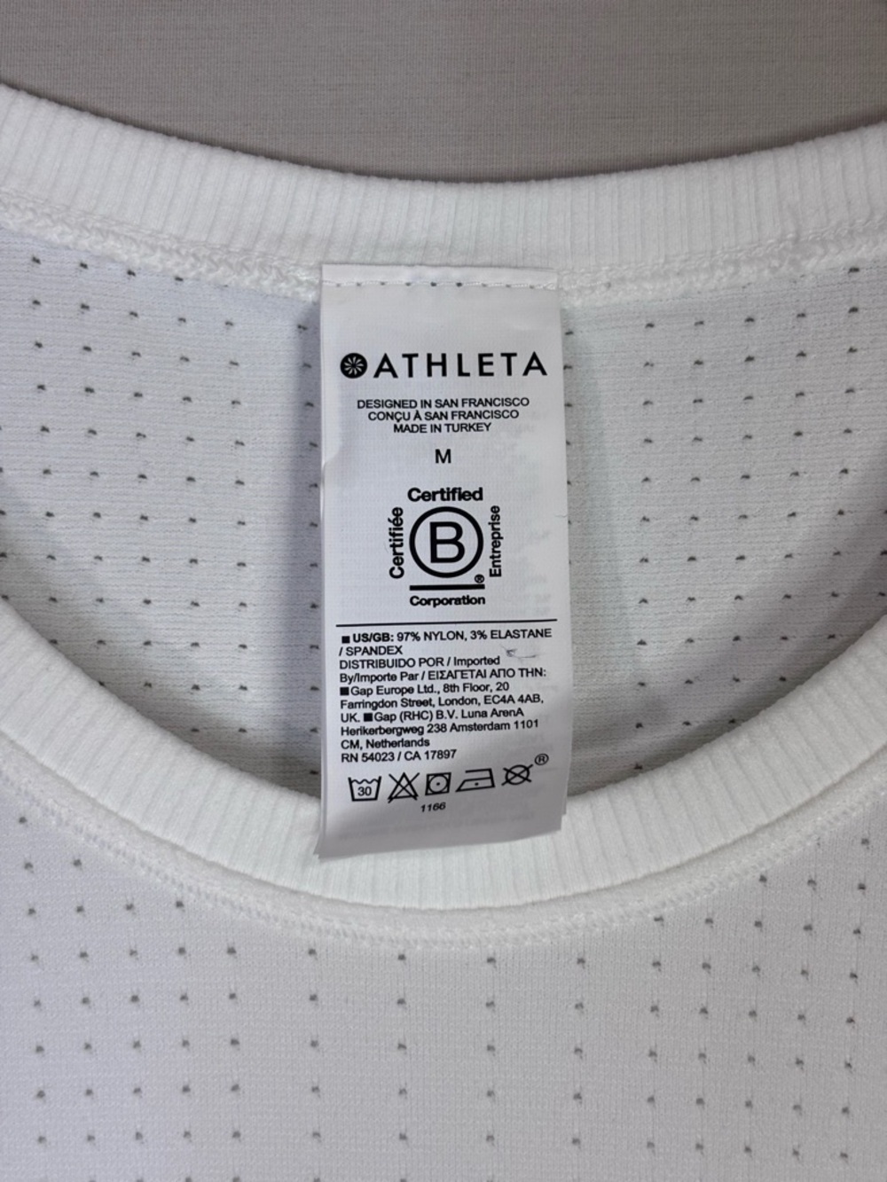 Athleta Seamless Performance Tee White NWT Breathable Athletic Top M - Picture 2 of 4